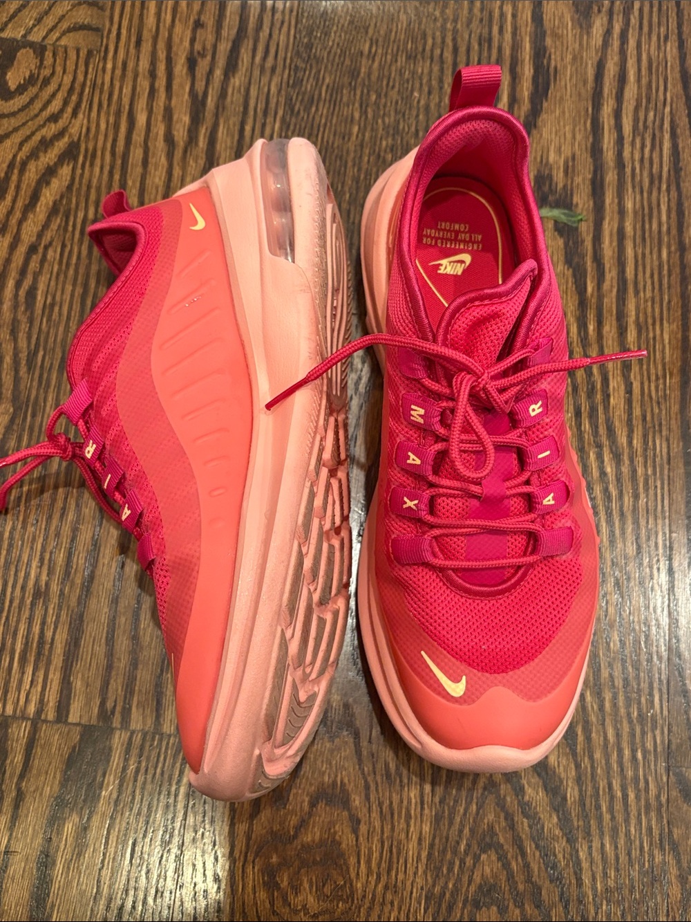 Nike Women's Air Max Axis Premium Pink/Coral Running Sneakers 8